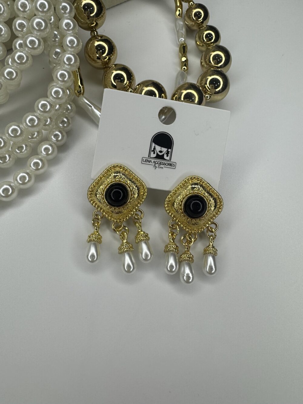 Vintage Küpe siyah