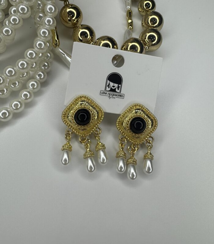 Vintage Küpe siyah