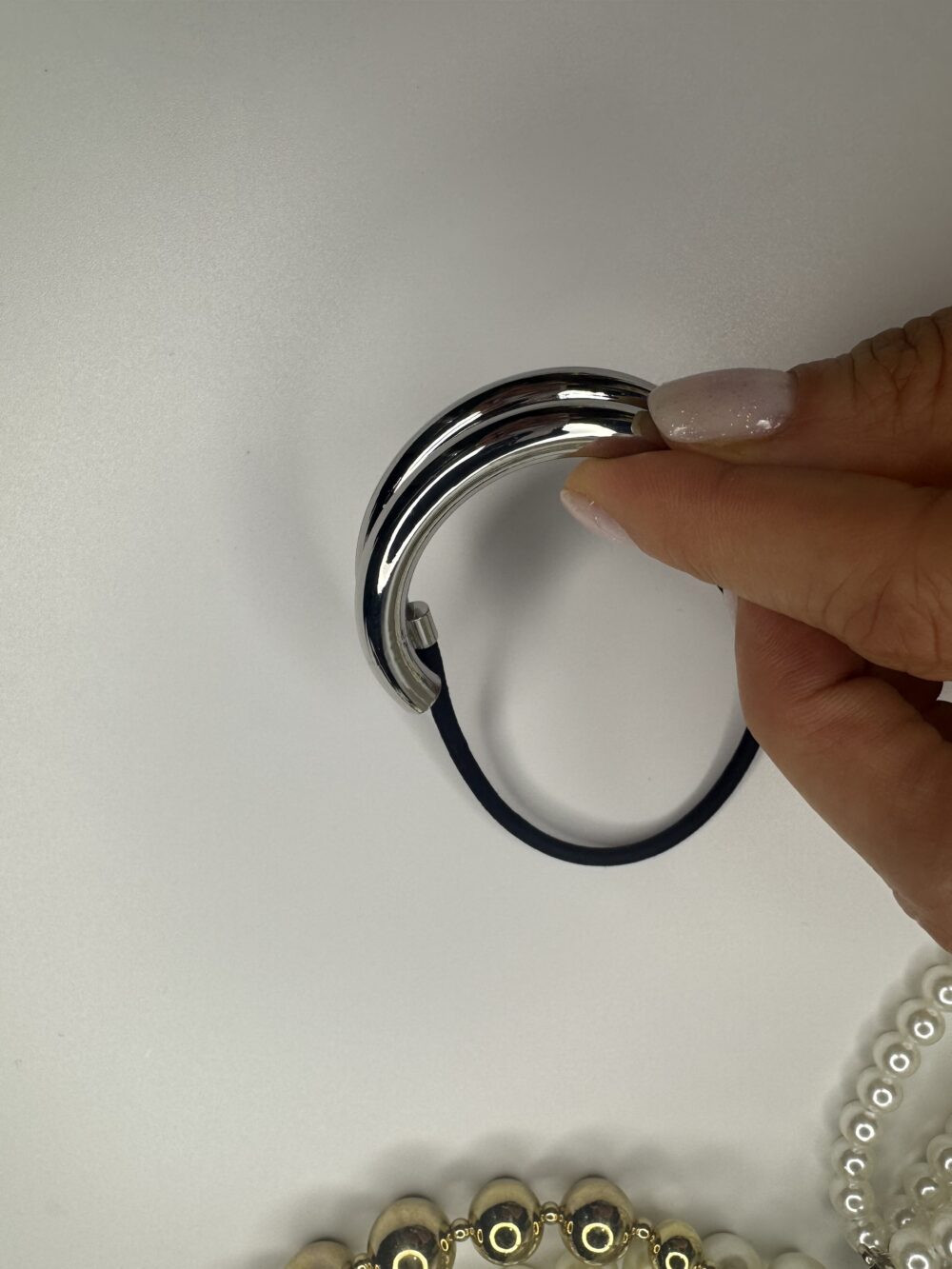 Metal Silver Lastikli Pınterest Toka - Görsel 5