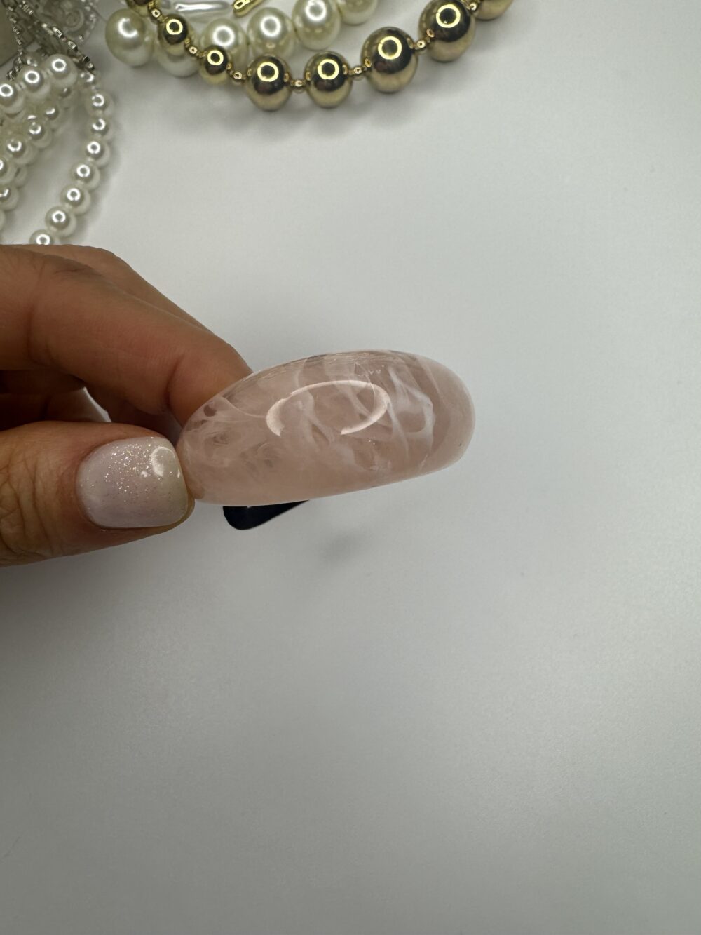 Pembe Kemik Lastikli Toka - Görsel 2