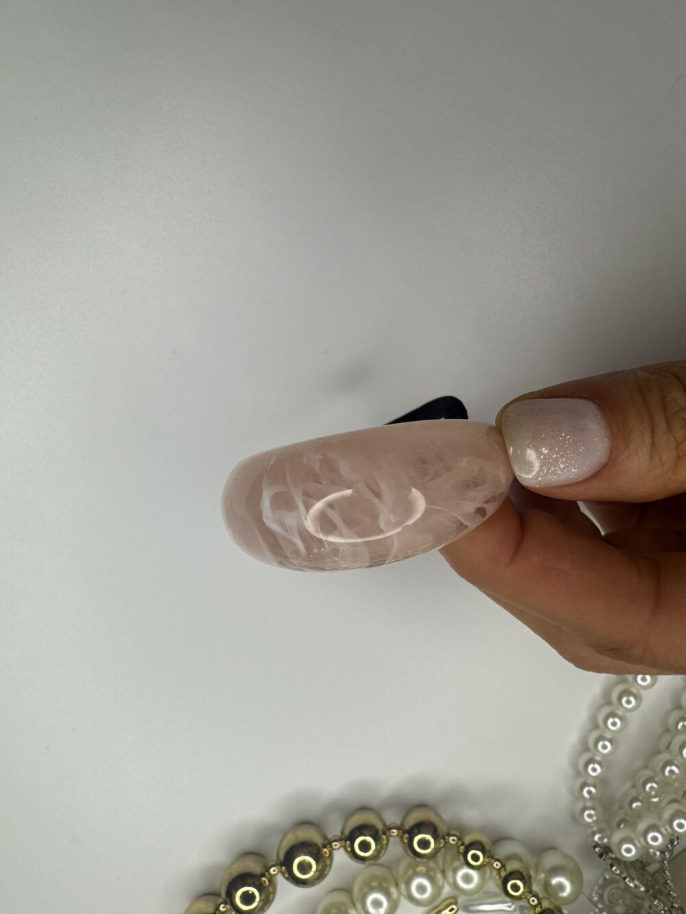 Pembe Kemik Lastikli Toka - Görsel 3