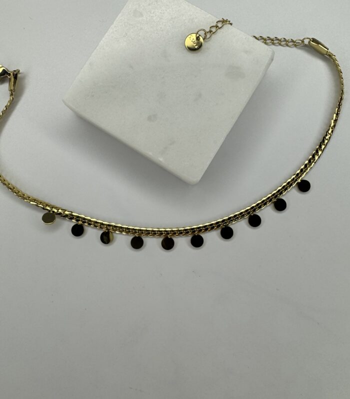 Çelik Gold Pullu Halhal