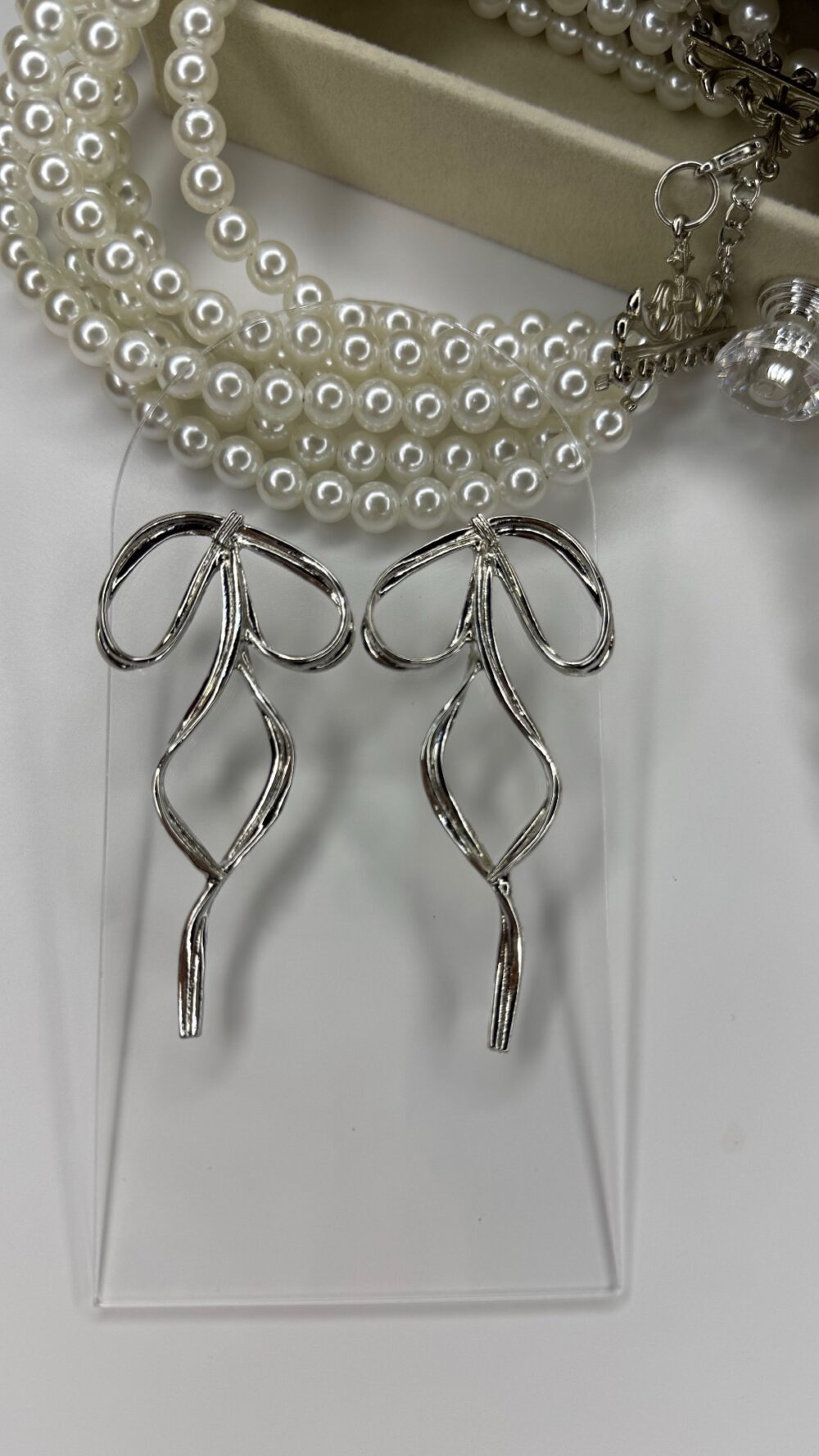 Büyük Silver Fiyonk Küpe