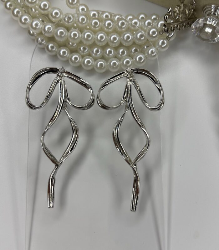 Büyük Silver Fiyonk Küpe