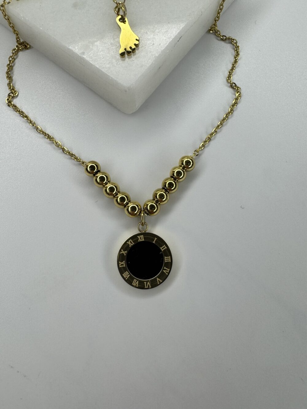 Çelik Gold Siyah Halhal