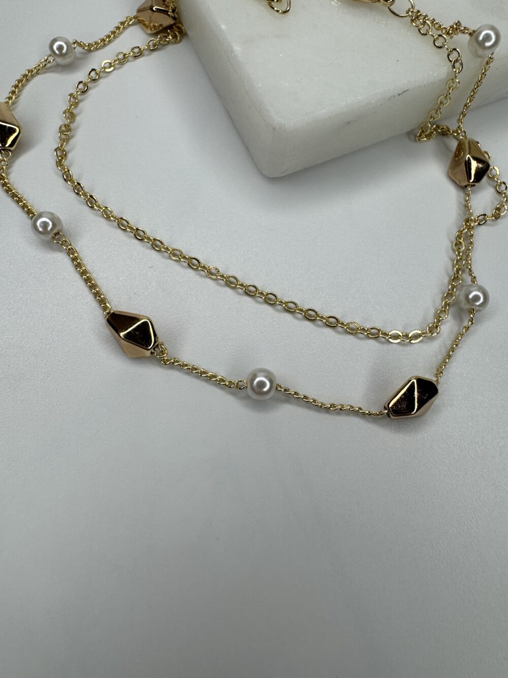 Rosegold İnci Detay Halhal