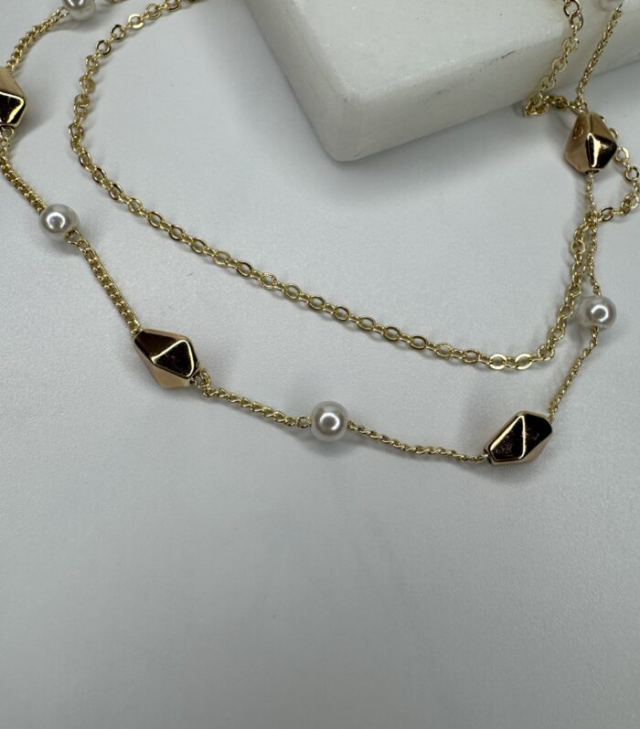 Rosegold İnci Detay Halhal