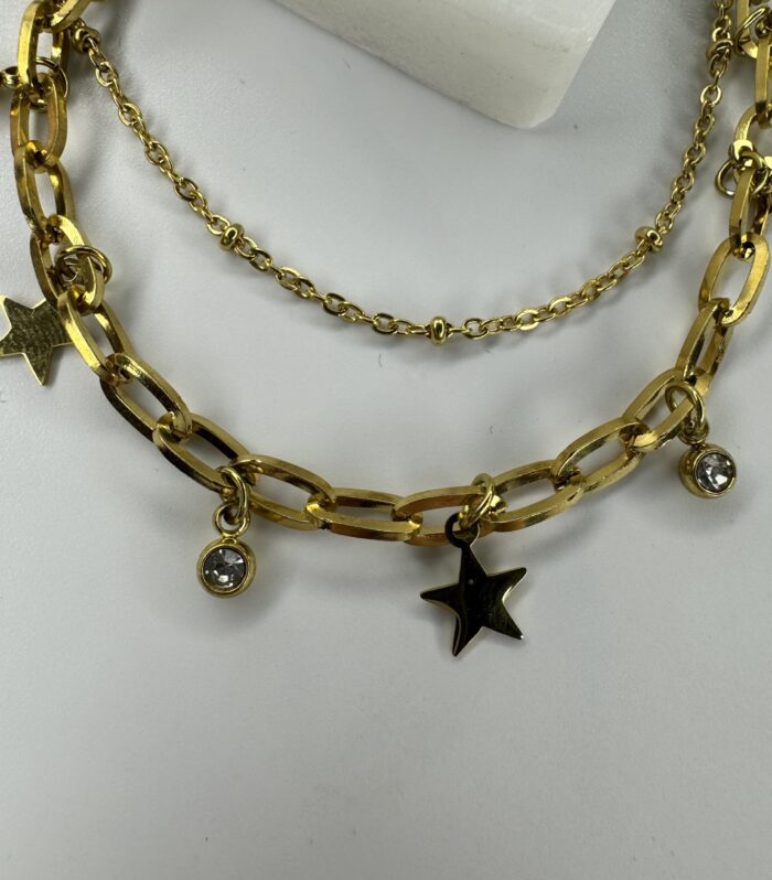 Çelik Gold Sallantılı Yıldız Halhal