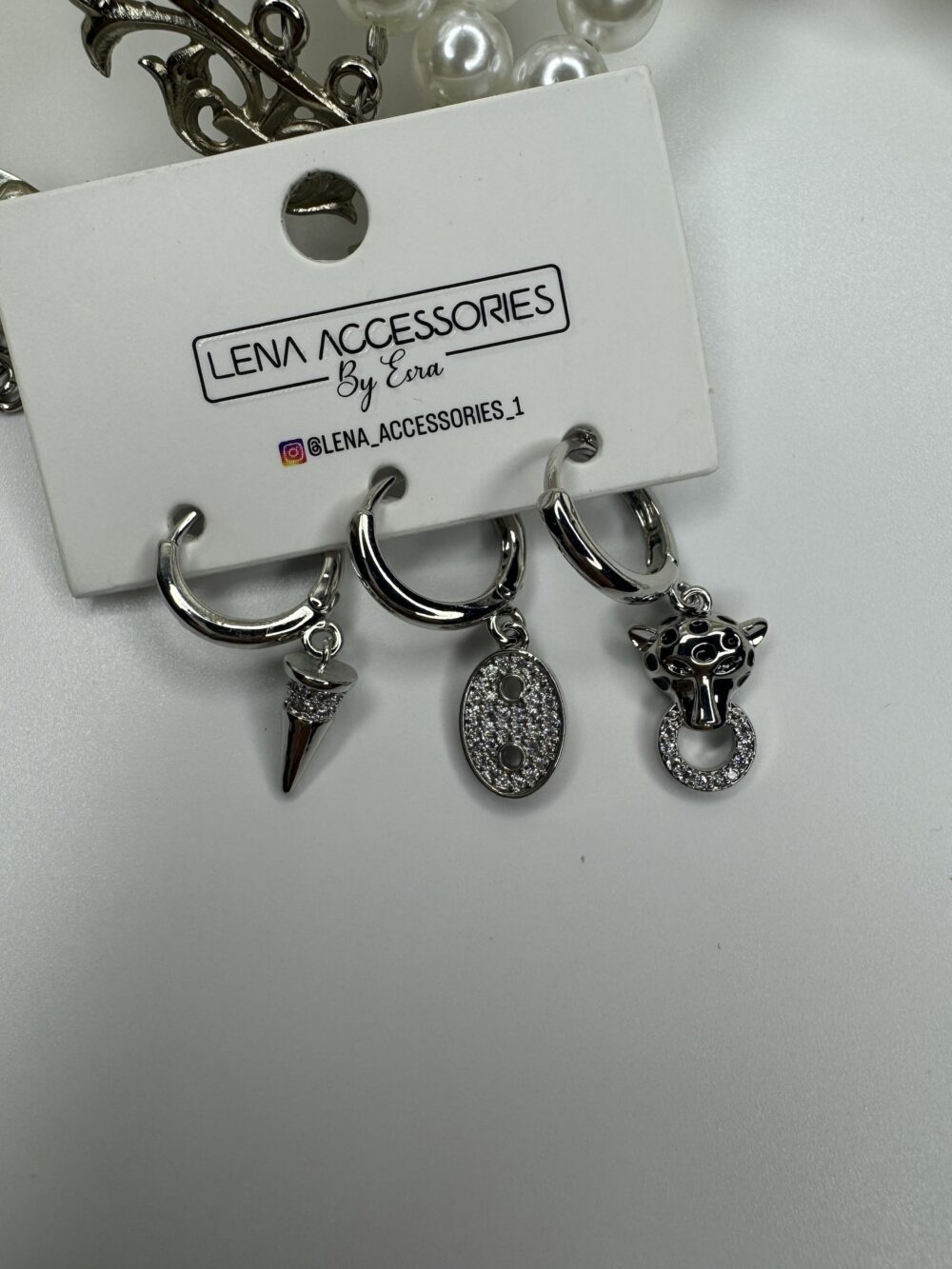 Üçlü Silver Küpe