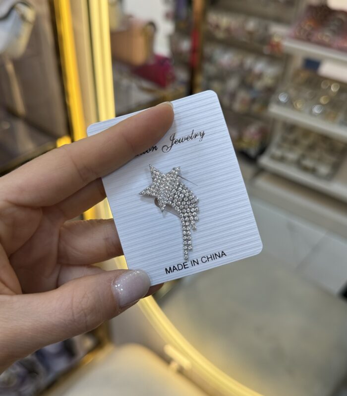 Silver Kuyruklu Yıldız Broş