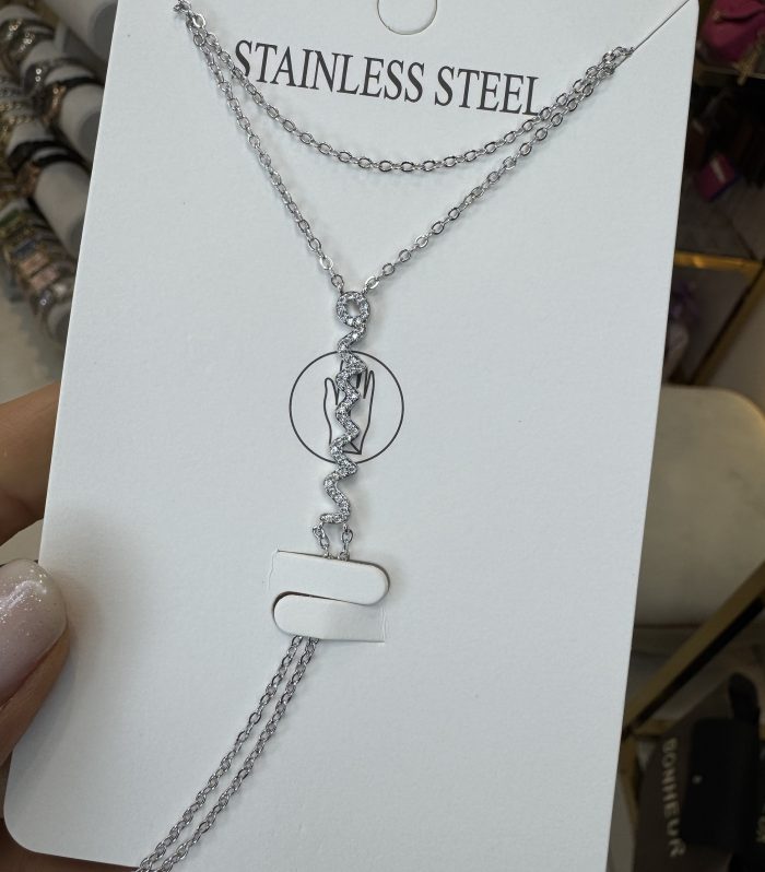 Silver taşlı yılan Şahmeran