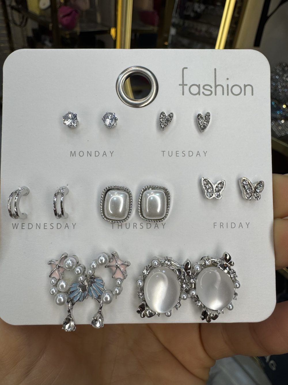 Haftalık Küpe Set Silver