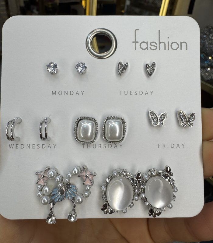 Haftalık Küpe Set Silver