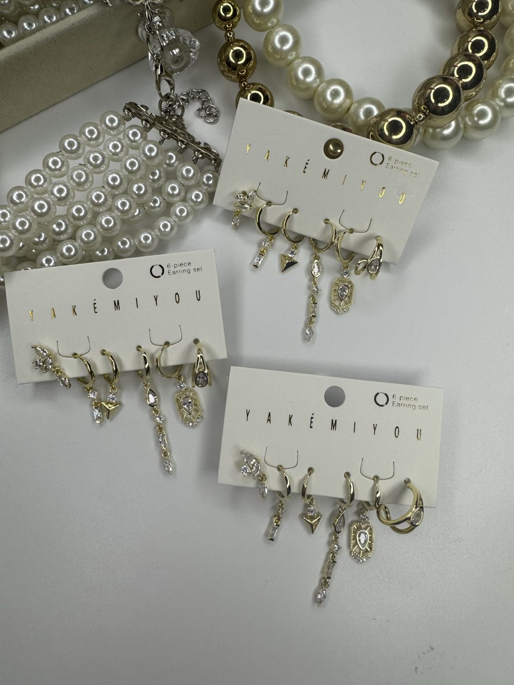 Gold Çoklu Küpe - Görsel 2
