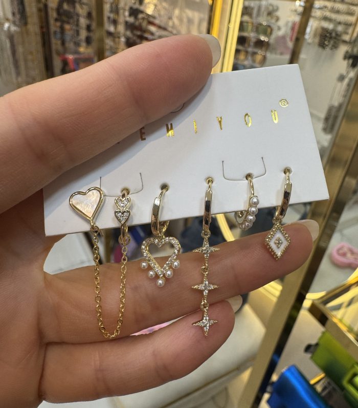 Gold Çoklu Küpe