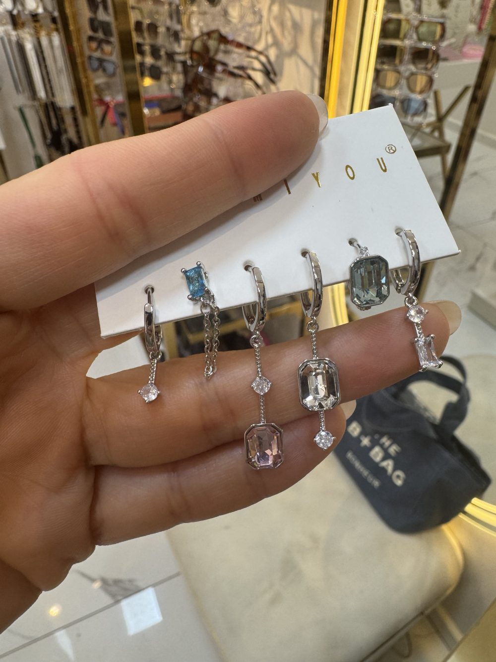 Silver renkli Çoklu küpe - Görsel 2