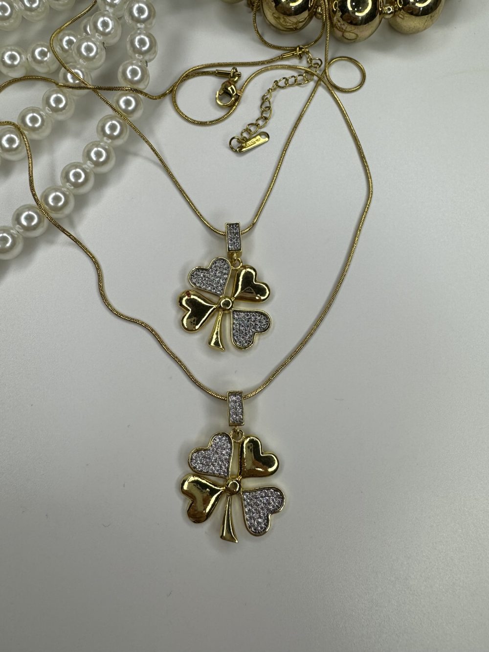 Çelik Gold Taşlı Yonca - Görsel 3