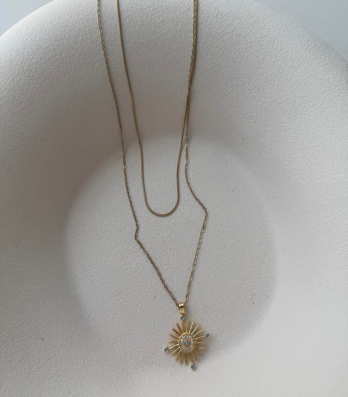 Gold Çelik Kolye