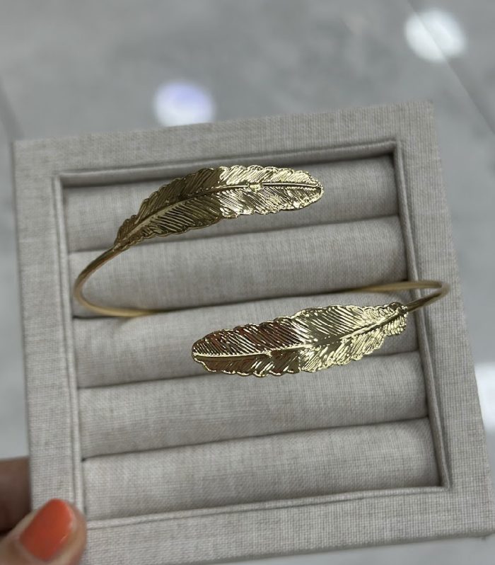 Gold Yaprak Pazu Bilekliği
