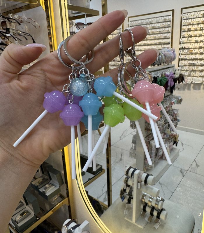 Renkli Lolipop Anahtarlık & Çanta Charm
