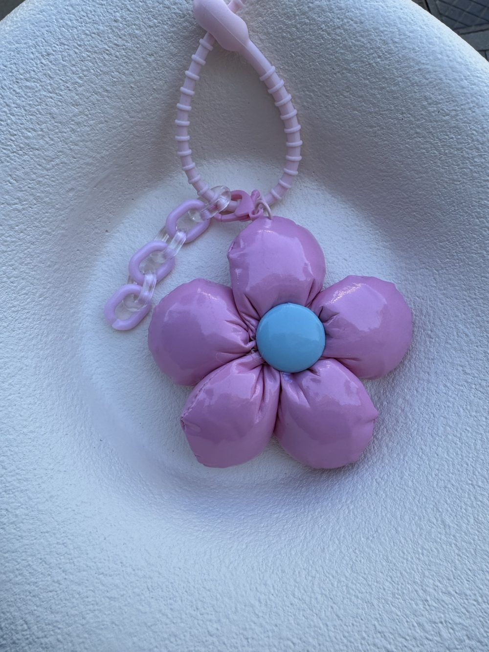 Pembe Papatya Çanta Charm