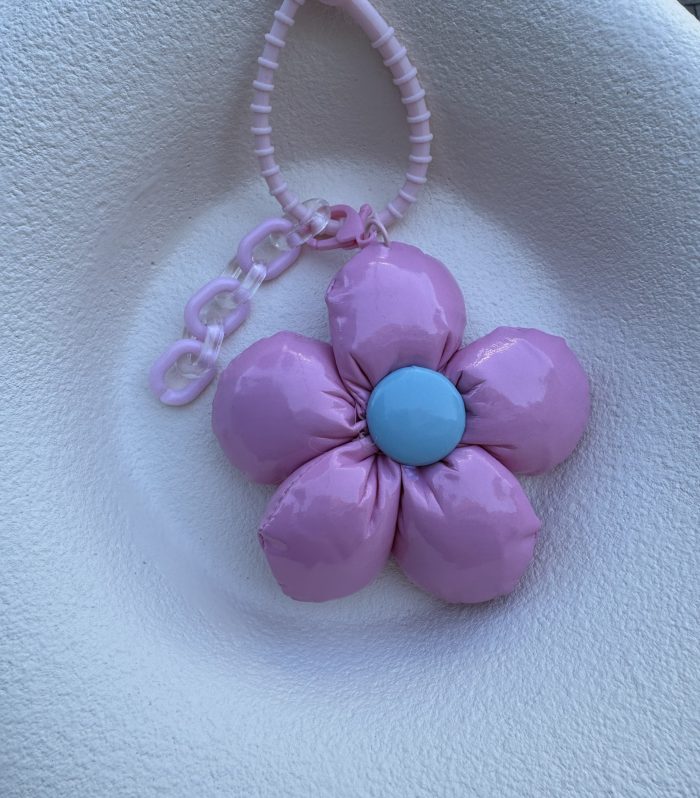 Pembe Papatya Çanta Charm