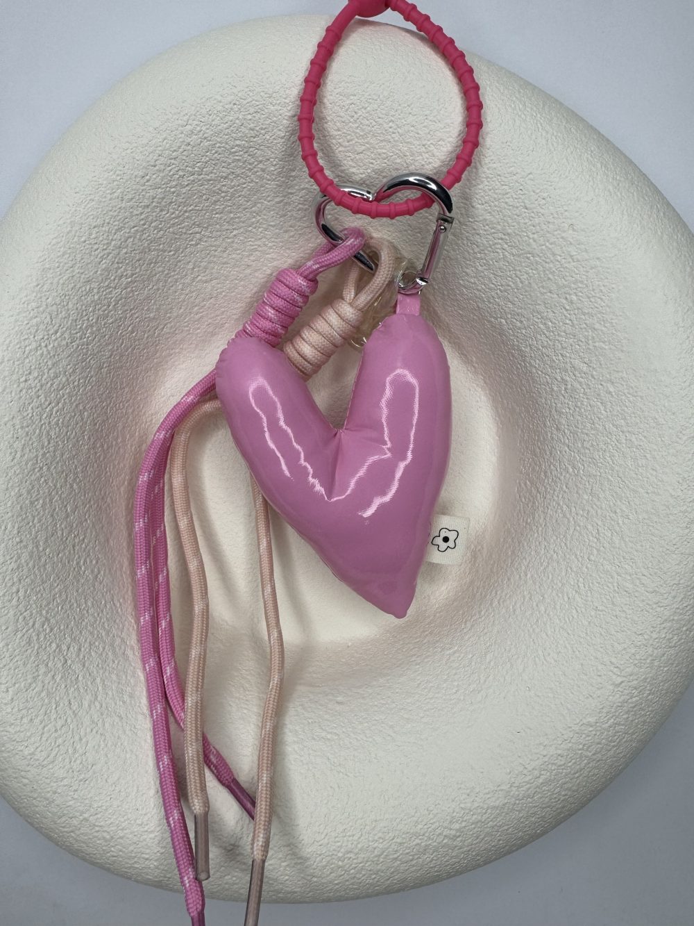 Pembe Kalp çanta Charm