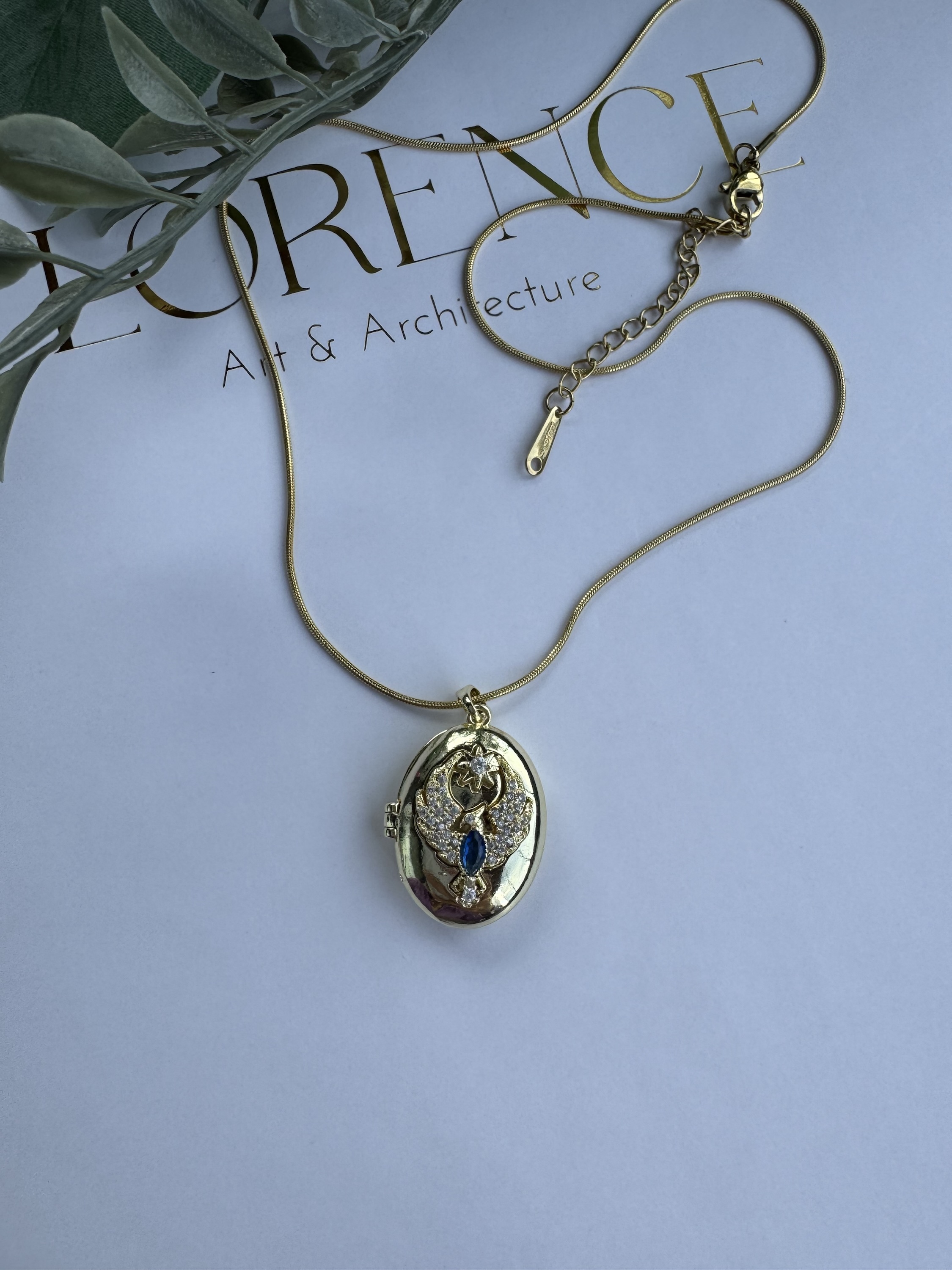 Çelik ankakuşu içi açılabilen kolye